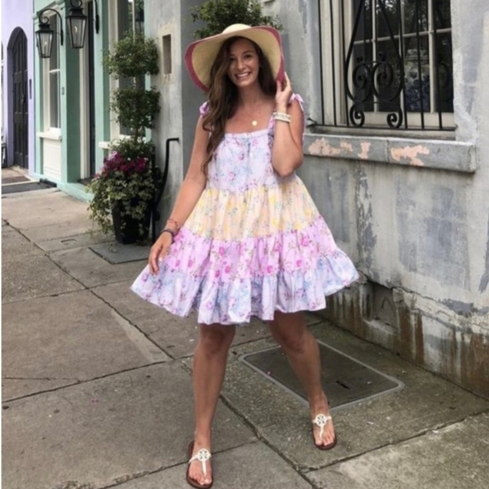 Floral Multi-Color Mini Dress